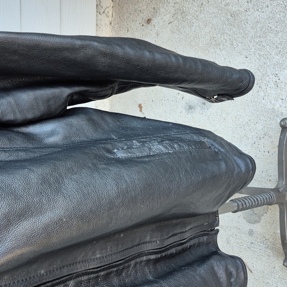 FIRST Classics Leather Gear Motorcycle Moto Black Mens 7XL Zip Jacket RARE SIZE - Picture 5 of 14